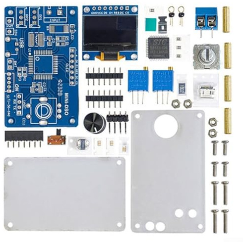 Mini kit oscilloscopio digitale con MCU STC8A8K, display da 0,96, canale singolo, gamma 30 V, per progetti fai da te e uso educativo (B)