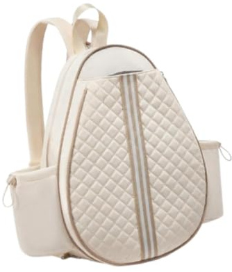 Perfeclan Tennistasche mit verstellbarem Schultergurt, multifunktionaler, wasserabweisender Tennisrucksack/Pickleballtasche für Wettkampftraining
