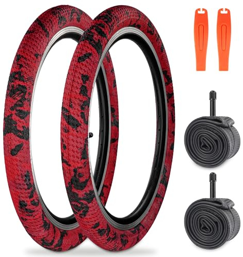 WEEROCK Neumáticos de Bicicleta de 16/20 Pulgadas, Paquete de 2, neumáticos de Repuesto Plegables con Interior de 16/20 x 2,125, para BMX, MTB, Bicicleta de montaña