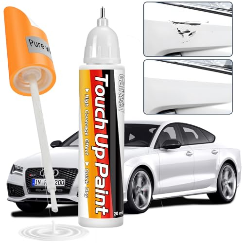 Galitoon Rimuovi graffi auto, penna ritocco carrozzeria, Ritocco vernice Due in uno, Soluzione veloce e facile per riparare piccoli graffi automobilistici vernice per carrozzeria (Blanc)