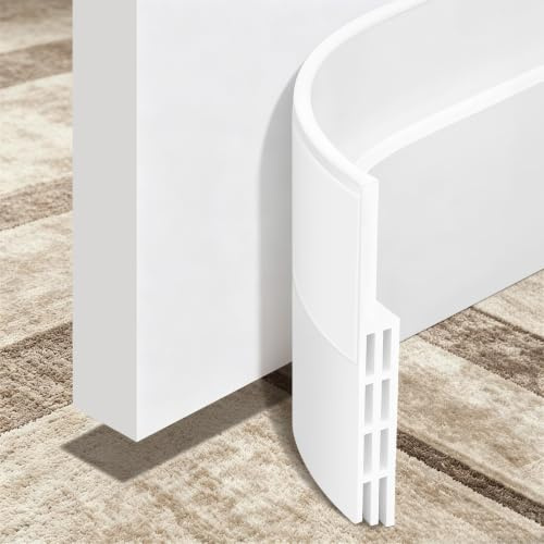 TriXcelent Draft Excluder for Doors, Silicone Draught Excluder Door Seal | Strong Self-Adhesive Door Seal for Internal & External Doors, Blocks Draughts, Saves Energy, Easy Install, Leaves No Residue