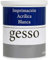 Gesso imprimitura acrilica bianca, 1000 g