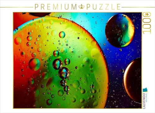 CALVENDO Puzzle Farbrausch mit Öl und Wasser 10 | 1000 Teile Lege-Größe 64 x 48 cm Foto-Puzzle für glückliche Stunden