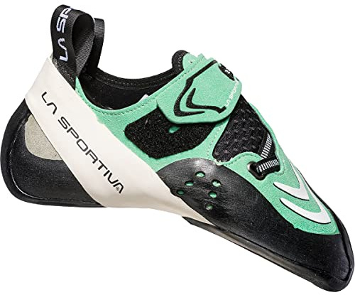 La Sportiva Futura Woman, Kletterschuhe für Mädchen, Mehrfarbig - Mehrfarbig (Jade Green White 000) - Größe: 33.5 EU