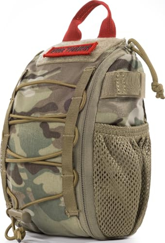 OneTigris IFAK 8x5 Empty Pouch Bag with Carry Handle and D-Ring for Camping, Hunting, Hiking, Nature, Car, Home, Office, Sport (Multicam)