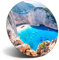 Destination Vinyl ltd Magnet for Refrigerator, Fridge - Zante Greece Greek Travel Fun for Office, Cabinet and Whiteboard, Magnetic Stickers, 2308