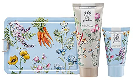 Heathcote & Ivory In The Garden Handpflege-Dose, 100 ml Handcreme und 50 ml Peeling-Handwäsche