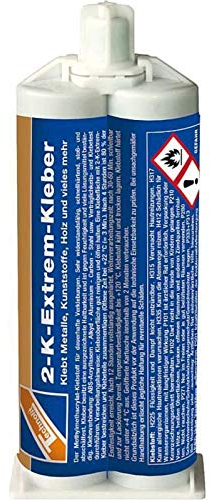 TECHNOLIT 2-K-Extrem-Kleber 50 ml, Alleskleber, Mehrzweckkleber, Industriekleber, Montagekleber, Kraftkleber