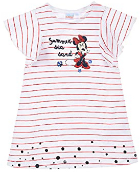 Sun City Minnie Mouse Baby Kleid Mädchen Dress + Stirnband Schleife Set