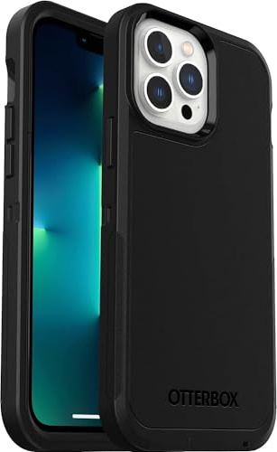 OtterBox Defender XT Case for iPhone 13 Pro Max/iPhone 12 Pro Max with MagSafe, Shockproof, Ultra Durable, Protective Case, 4x Tested to Military Standard, Black, No Retail Packaging