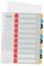 Leitz PC-beschriftbares Register in A4 Format, 15er Pack, 1-10, Robust, Mehrfarbig, Cosy-Serie, 12470000