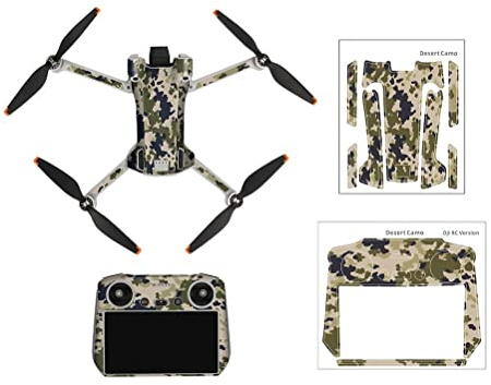 Mini 3 Pro Drohnen Aufkleber Set, Kleber Wasserdichte Skins Sticker Kit kompatibel Mini 3 Pro Drohne kompatibel RC Fernbedienung Dekoration Schutz Zubehör (Stil 8)