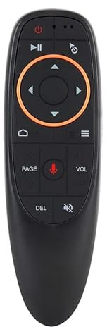 Keneddng G10 G10S Air Fly Voice 2.4GHz Wireless Google Microphone IR Sense Remote Control For Android TV Box (Color : Black)