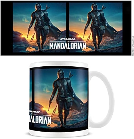 Pyramid International MG26983 Star Wars: The Mandalorian Presentation Gift Box (Nightfall Design) 11oz Ceramic Mug-Official Merchandise, White