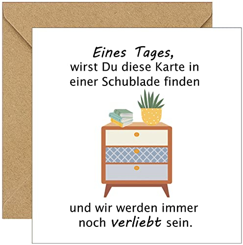 Geburtstagskarte Liebe Karte Jahrestag Hochzeitstag Valentinskarte für sie ihn Mann Fau lustig Liebesbrief Geschenk Ehepaar Herz Ehefrau Ehemann Happy Birthday Sprüche frech Valentinstag (Liebe)
