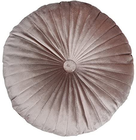 LANFIRE Kürbiskissen Kissen Bodenkissen Dekokissen Rundes Kissen Kürbis Bett Sofa Stuhl Autositz Kissen (35cm, Brown)