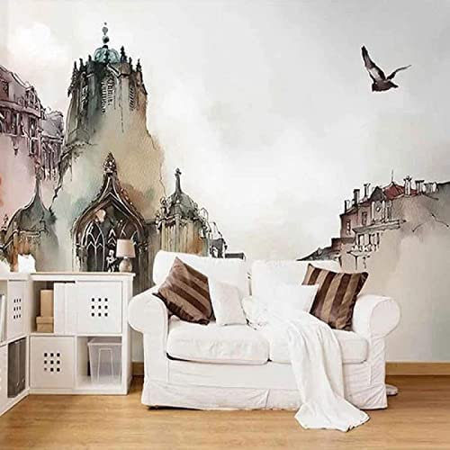 Papier Peint Photo Paysage D'Architecture Urbaine D'Encre Papier Peint Photo Photo Peintures Murales Papier Peint Papier Peint 3D Papier Peint Pâte Salon Le Mur Pour 400 (largeur) x 280 (hauteur) cm