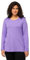 Ulla Popken Langarm-Shirt Camisetas, Lila Azul, 48-50 para Mujer