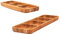 Generisch Lot de 2 assiettes en bois écologiques - Bols à collation en bambou - 2 pièces
