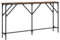 vidaXL Table Console, Table d’Appoint avec Pieds Réglables, Bout de Canapé, Meuble d'Entrée Salon, Industriel, Chêne Fumé Bois d'Ingénierie