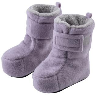 Sterntaler Babystiefel aus Microfleece mit rutschfester Sohle und Klettverschluss, Mädchen - Baby Schuhe gefüttert mit Teddyflausch