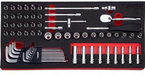 1/4 Imperial Socket Set Master Set 65 Piece BOXO BX231-R2