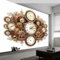 Fototapete Punk-Stil Mechanische Zahnräder Uhr Vlies Tapeten Wandtapete, Gelbbraun Moderne Wanddeko Design Wand Dekoration Wohnzimmer Schlafzimmer Büro Flur 200 x 140 cm (B x H) Wandtapet