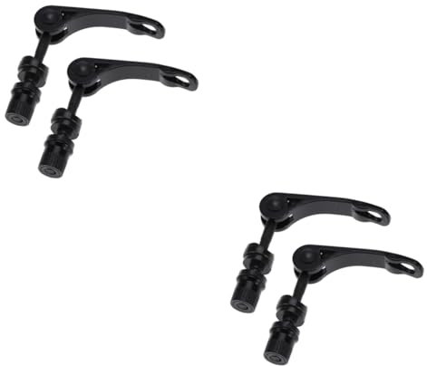 BESPORTBLE 4stücke Fahrrad Schnellspanner Für Vorderrad Und Sattelstütze Aus Strapazierfähiger Installieren Geeignet Für Mountainbikes Und Rennräder Schwarz