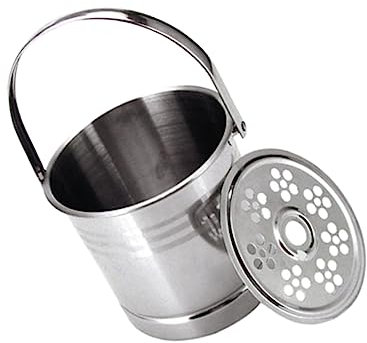 PRETYZOOM 3 Piezas Cubeta De Hielo Pequeña Hielera Soporte para Botella De Licor Cuenco Decorativo Barril De Hielo Cubo Enfriador De Cerveza Cubo De Hielo Ktv Baldes Acero Inoxidable Silver