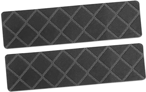 TOYANDONA 4pcs Non-slip Pvc Stair Carpet Runner for Wooden Steps with Self-adhesive Backing, Anti-slip Outdoor and Indoor Stair Treads in Grey Diamond Pattern for Home Safety