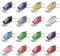 SUNOYA 16 Stück Mini Sneaker Schlüsselanhänger Set, Segeltuch Schuh-Keychains für Schlüsselbund, Auto & Taschen, Geschenkidee für Schuhliebhaber, Freundschaft & Familie