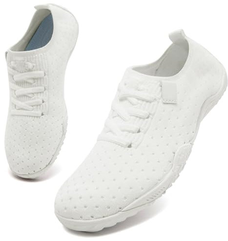 UNQWQZ Chaussures Pieds Nus Femme Sneakers Pieds Nus Douces Chaussures de Course Douces Chaussures de Sport Légères Baskets Respirantes Chaussures de Marche Semelle en Caoutchouc Antidérapante