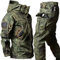 SHAIRMB Taktischer Anzug, Tarnanzug für Herren, Kampfanzug, BDU Jacke, Hemd und Hose, Uniform, Taktische Tarnkleidung, Jagd, Wasserdichter Tarnanzug, Militäruniform,03,L