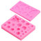 33 Cavity Rose Blumen und Blätter Fondant Candy Silikonformen Schokoladenformen für Sugarcraft, Cupcake-Dekorationen, Schokolade, Seife, Fimo, Bastelprojekte, Hochzeits- und Geburtstagstorten
