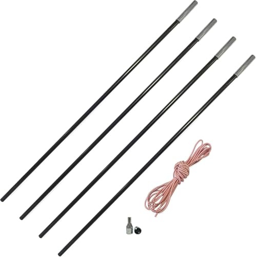 OLPRO Fiberglas-Zeltstangen-Reparatur-Set, Camping, Ersatz, Stoßschnur, Notfallreparaturen,