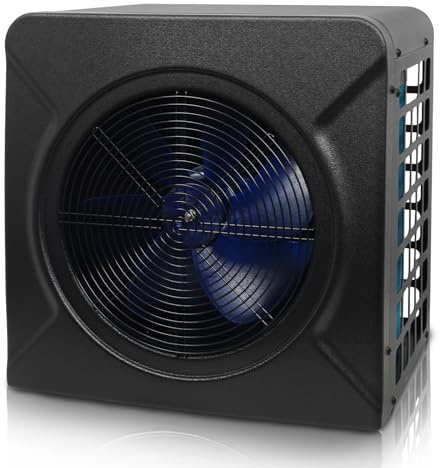 DOEL Pompa di Calore elettrica per Piscina 17100 BTU per Riscaldamento o Raffreddamento Fuori Terra, scambiatore di Calore in Titanio, 115 V, 60 Hz