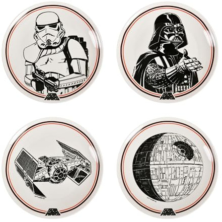 Elbenwald Tellerset - verschiedene Motive Der Herr der Ringe, Lilo & Stitch und Star Wars Keramik (Star Wars)