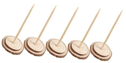 HEALSOPTHY 5 Pezzi Supporti in Legno Robusto per Alberi di Natale Artificiali Base Stabile di Diametro per Decorazioni Festive Multiple