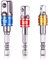 CIGOTU Impact Grade Socket Adapter/Extension Set Turns Power Drill Into High Speed Nut Driver,1/4-Inch Hex Shank to Drive for Adapters to Use with Drill Chucks, Sizes 1/4 3/8 1/2, Cr-V, 3-Piece