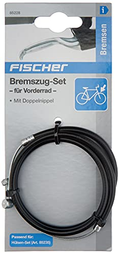 FISCHER 85228 Bremszug-Set für Vorderrad mit Doppelnippel