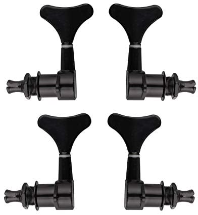 Futheda 2L2R 4 Pezzi Nero Sigillato Acustico o Elettrico Bass Guitar String Tuning Pioli Chiavi Macchina Sintonizzatori per Basso Chitarra Gotoh Style