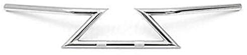Motorcycle Universal Drag Handlebar Z Bar Cruiser Chopper Bobber Touring Dirt Bike With 7/8 inch 22mm Bar (Chrome)