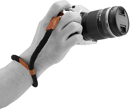 MegaGear MG1779 SLR, DSLR Camera Cotton Wrist Strap, Black, One Size
