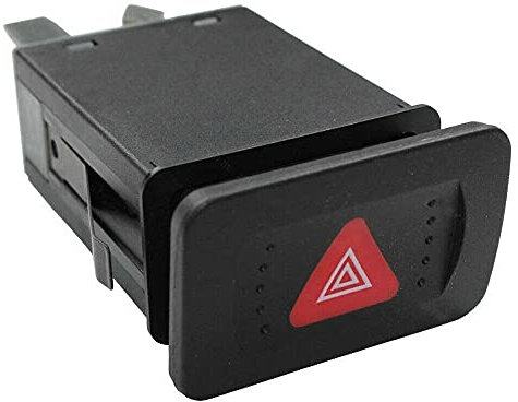 Vinciann Tasto pulsante interruttore quattro frecce emergenza lampeggianti auto compatibile con codice OEM 1J0953235C adatto a Bora compatibile con Golf - TP18