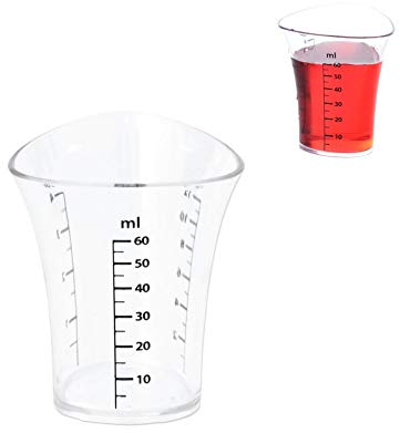 ORION GROUP Barmaß Tasse doseur de cuisine | 60 ml | avec graduation transparente Jigger | pour cocktails