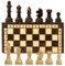 Schach Schachspiel Set klappbares Schachbrett mit Schachfiguren aus Holz 30 x 30 cm - Chess Board Spiel für Kinder und Erwachsene Reiseschach hochwertig und edel