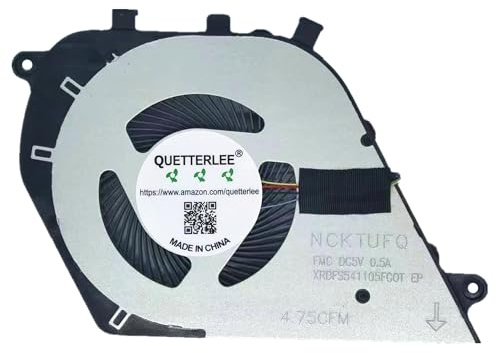 QUETTERLEE Replacement New CPU Cooling Fan for DELL Inspiron 15 7570 7573 7580 Series CN-0Y64H5 OY64H5 DFS541105FCOT FLJ6 Fan