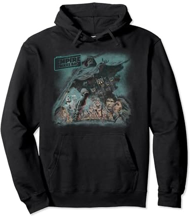 Star Wars Group Shot The Empire Strike Back Smokey Poster Pullover Hoodie