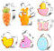 Formine Biscotti Pasqua, Stampi per Biscotti Pasquali, Stampini Taglia Biscotti Pasquale, 7pcs Forme Cookie Cutter Pasquale Inox Set per Coniglio, Carota, Farfalla, Uovo, Pulcino
