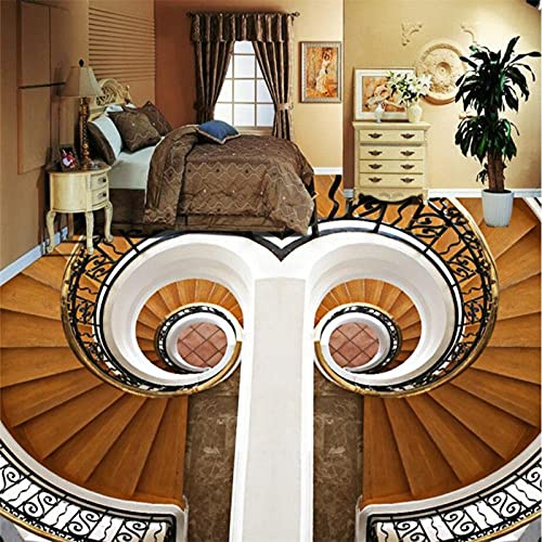 Carrelage de sol 3D sur mesure pour salon, carrelage mural, peinture décorative-350 * 245cm